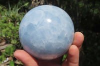 Polished Blue Calcite Spheres - Sold Per Item - From Ihadilalana, Madagascar