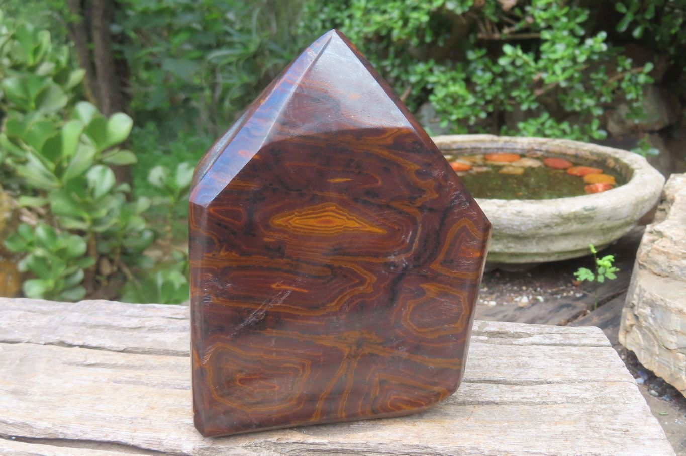 Polished Nguni Jasper Point x 1 From Prieska, South Africa - Toprock Gemstones and Minerals 