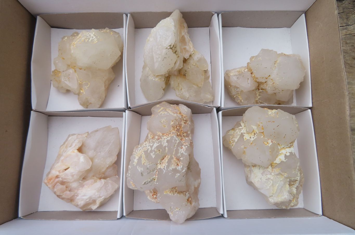 Natural Cascading Candle Quartz Clusters x 6 From Antsirabe, Madagascar - Toprock Gemstones and Minerals 