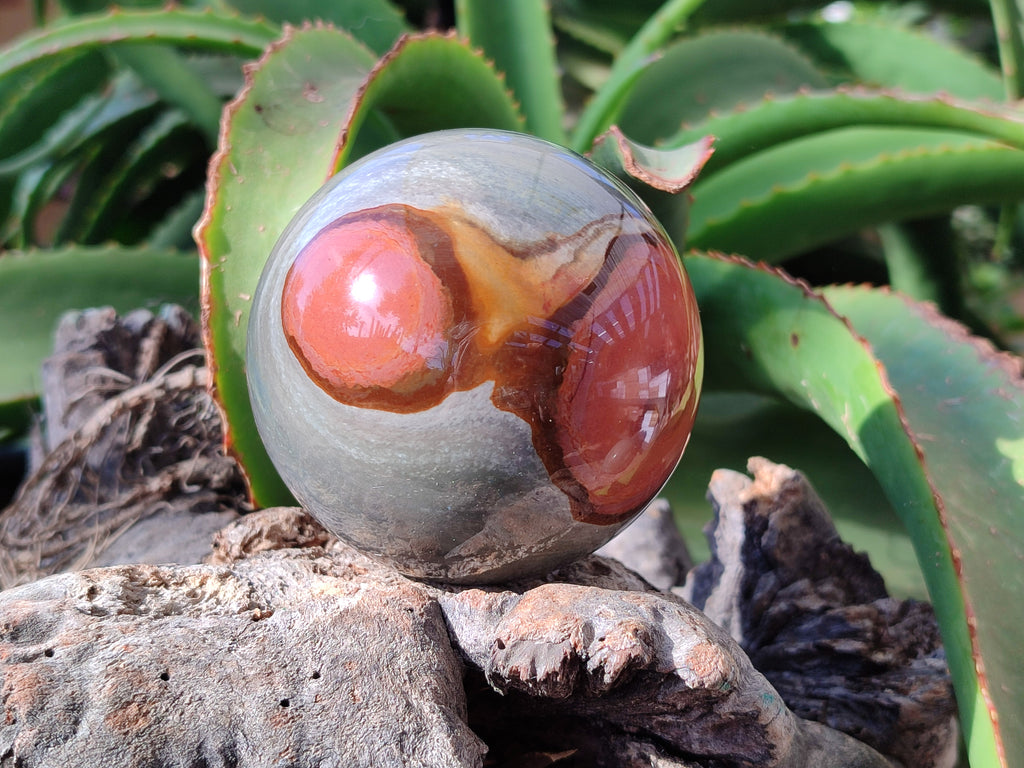 Polished Polychrome Jasper Spheres x 4 From Mahajanga, Madagascar - Toprock Gemstones and Minerals 