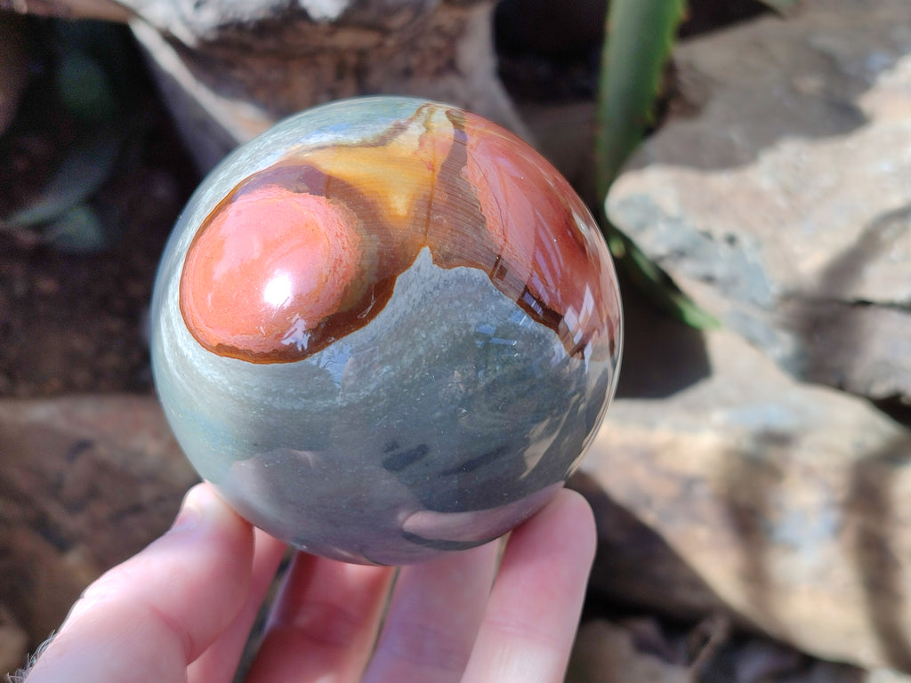 Polished Polychrome Jasper Spheres x 4 From Mahajanga, Madagascar - Toprock Gemstones and Minerals 