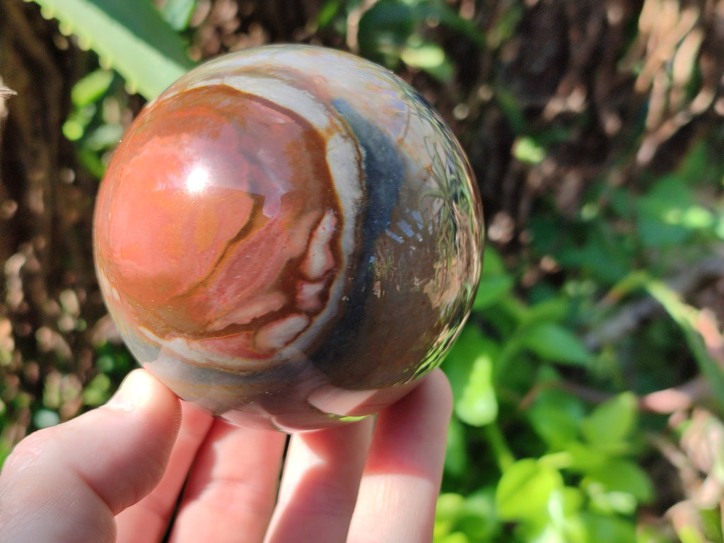 Polished Polychrome Jasper Spheres x 4 From Mahajanga, Madagascar - Toprock Gemstones and Minerals 