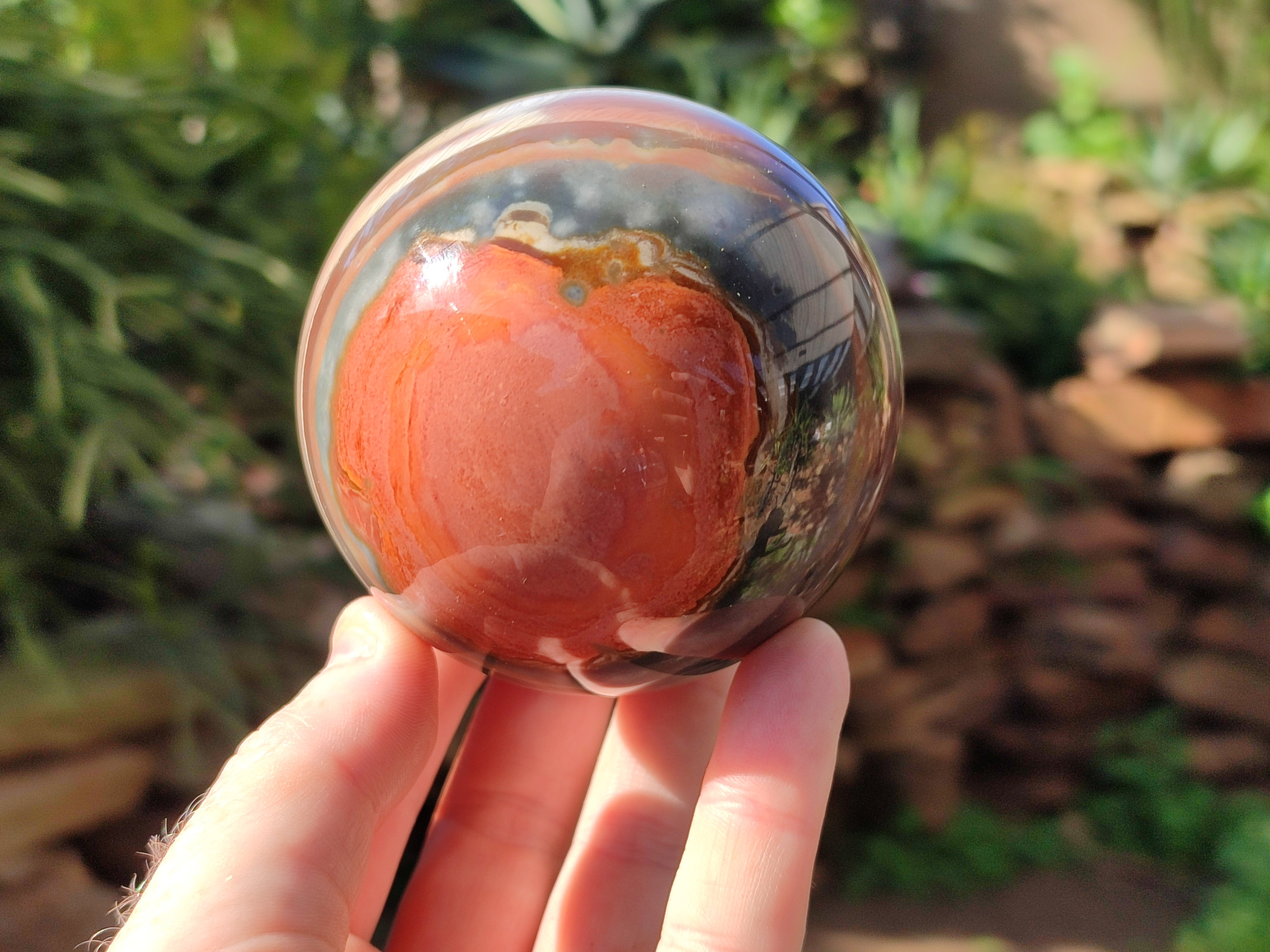 Polished Polychrome Jasper Spheres x 4 From Mahajanga, Madagascar - Toprock Gemstones and Minerals 