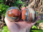 Polished Polychrome Jasper Spheres x 4 From Mahajanga, Madagascar - Toprock Gemstones and Minerals 