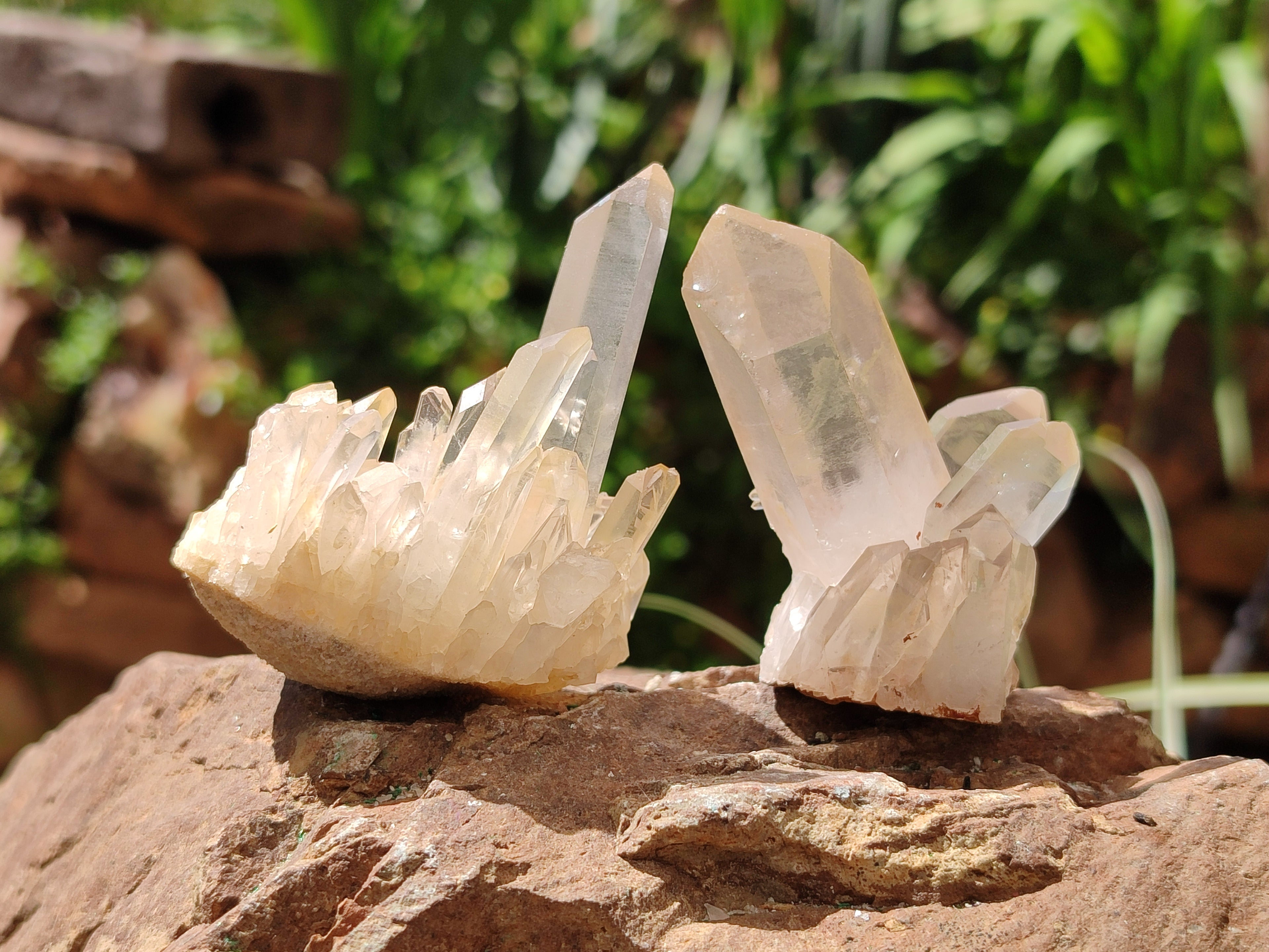 Natural Mixed Quartz Clusters x 13 From Madagascar - Toprock Gemstones and Minerals 