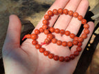 Polished Red Jasper Beaded Stretch Buddha Bracelet - Sold Per Item - From South Africa - Toprock Gemstones and Minerals 