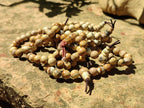 Polished Namibian Desert Picture Stone Jasper Beaded Stretch Buddha Bracelet - Sold Per Item - From Namibia - Toprock Gemstones and Minerals 