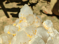 Natural Candle Quartz Clusters x 2 From Madagascar - Toprock Gemstones and Minerals 