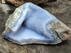 Natural Blue Lace Agate Geode Specimens x 3 From Malawi - Toprock Gemstones and Minerals 