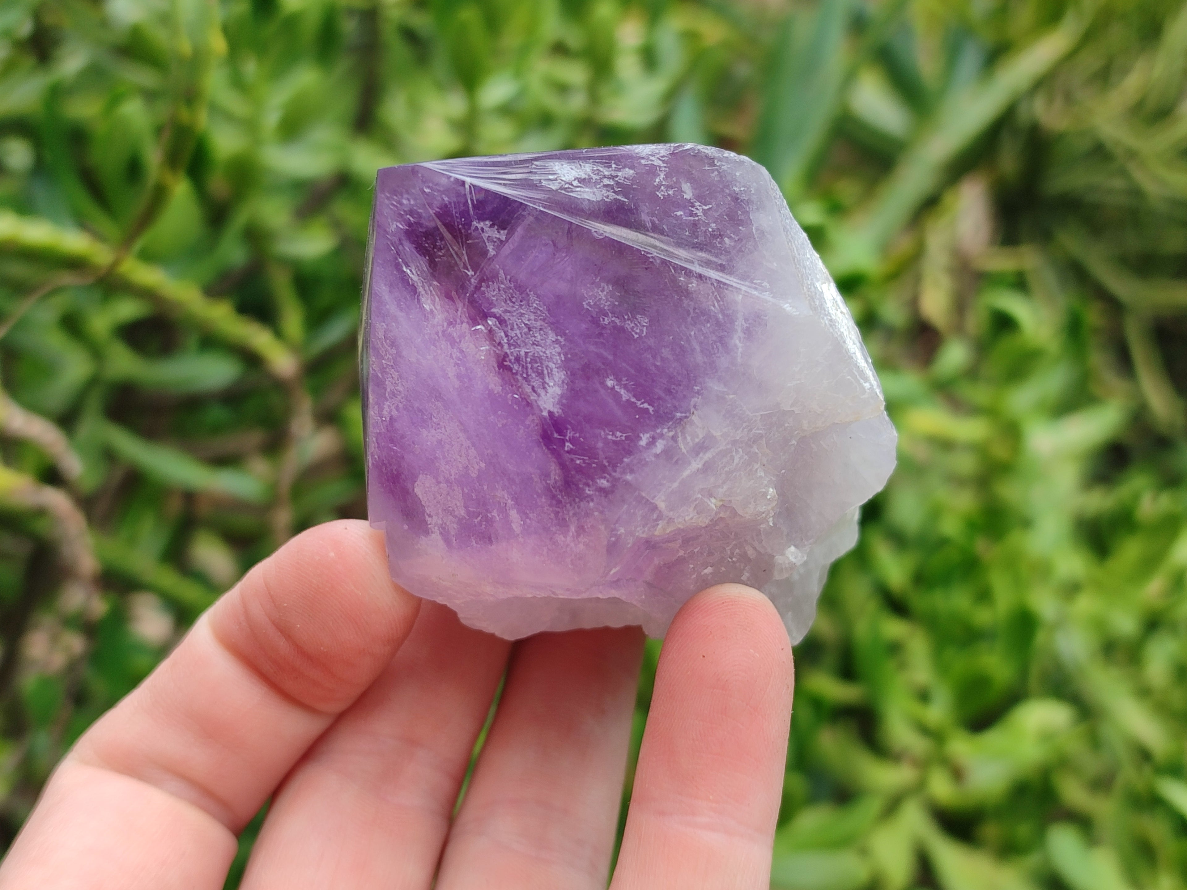 Polished Jacaranda Amethyst Crystals x 6 From Zambia - Toprock Gemstones and Minerals 