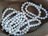 Polished Lightning Strike Magnesite - Howlite Beaded Stretch Buddha Bracelet - Sold Per Item - From Zimbabwe - Toprock Gemstones and Minerals 