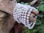 Polished Lightning Strike Magnesite - Howlite Beaded Stretch Buddha Bracelet - Sold Per Item - From Zimbabwe - Toprock Gemstones and Minerals 