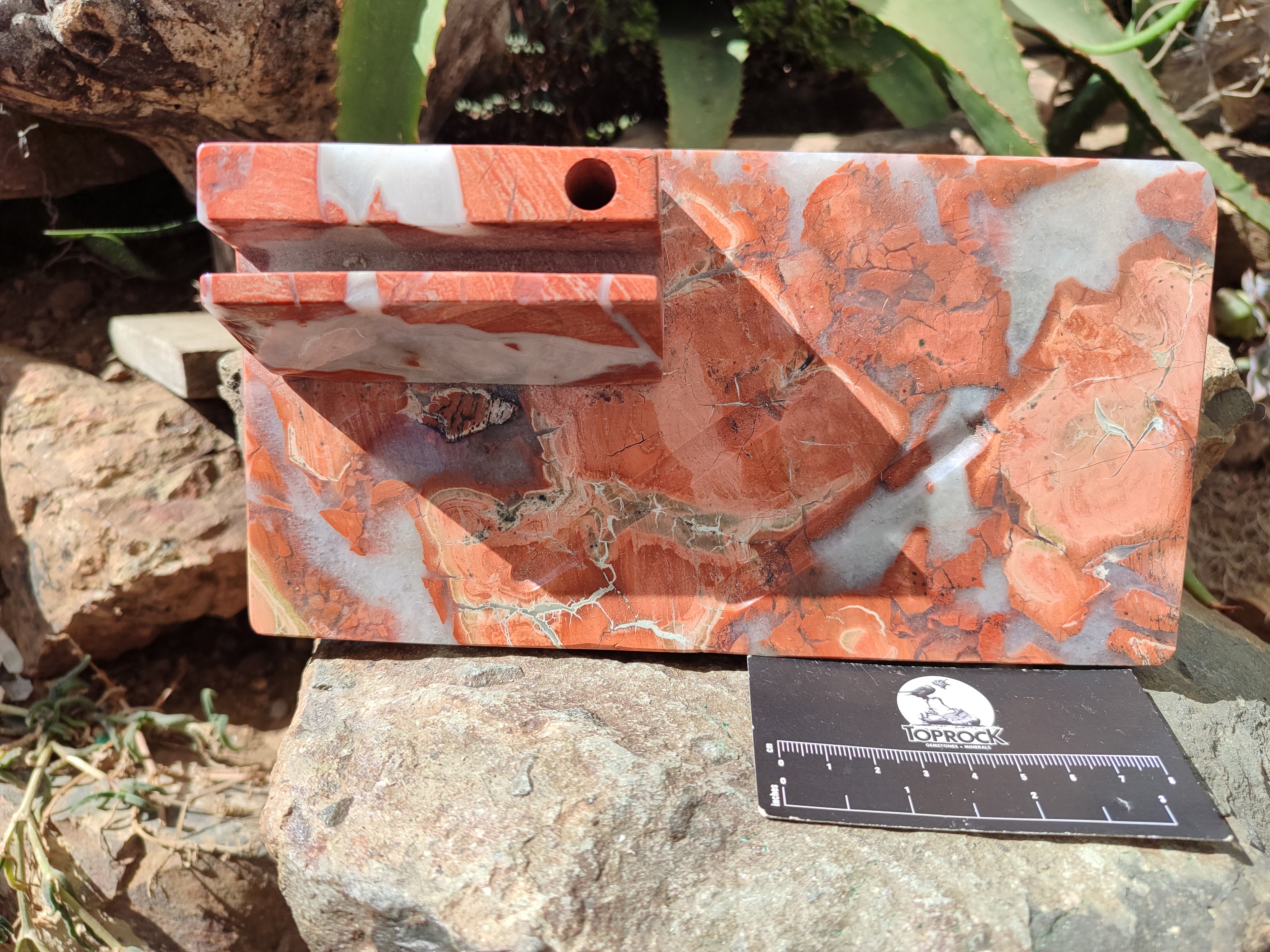 Polished Brecciated Red Jasper Desk Set - Sold Per Item - From South Africa - Toprock Gemstones and Minerals 