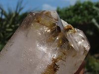 Polished Smokey Window Quartz Crystal x 1 From Madagascar - Toprock Gemstones and Minerals 