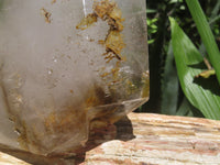 Polished Smokey Window Quartz Crystal x 1 From Madagascar - Toprock Gemstones and Minerals 