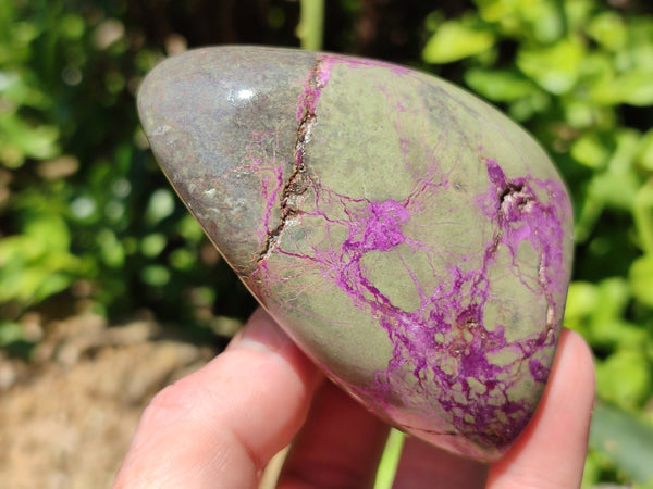 Polished Stichtite Standing Free Forms x 6 From Barberton, South Africa - Toprock Gemstones and Minerals 