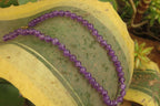Polished Gem Amethyst Ball Shaped Beaded Necklace - Sold per Item- From Zambia - Toprock Gemstones and Minerals 