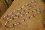 Polished Quartz & Gem Amethyst Ball Shaped Bead Necklace - Sold Per Item - From Zambia - Toprock Gemstones and Minerals 