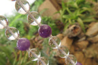 Polished Quartz & Gem Amethyst Ball Shaped Bead Necklace - Sold Per Item - From Zambia - Toprock Gemstones and Minerals 