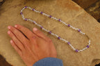 Polished Quartz & Gem Amethyst Ball Shaped Bead Necklace - Sold Per Item - From Zambia - Toprock Gemstones and Minerals 