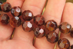 Polished Red Tigers Eye Faceted Beaded Necklace - Sold Per Item - From South Africa - Toprock Gemstones and Minerals 