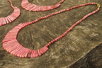 Polished Pink Rhodonite Egyptian Choker Necklace - Sold Per Item - From Madagascar - Toprock Gemstones and Minerals 