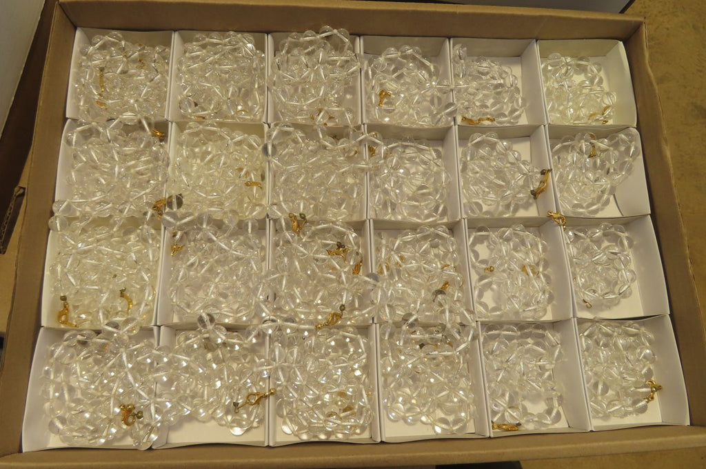 Polished Clear Quartz Rock Crystal Ball Shaped Bead Necklace - Sold Per Item - From Brazil - Toprock Gemstones and Minerals 