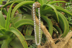 Polished Clear Quartz Rock Crystal Ball Shaped Bead Necklace - Sold Per Item - From Brazil - Toprock Gemstones and Minerals 