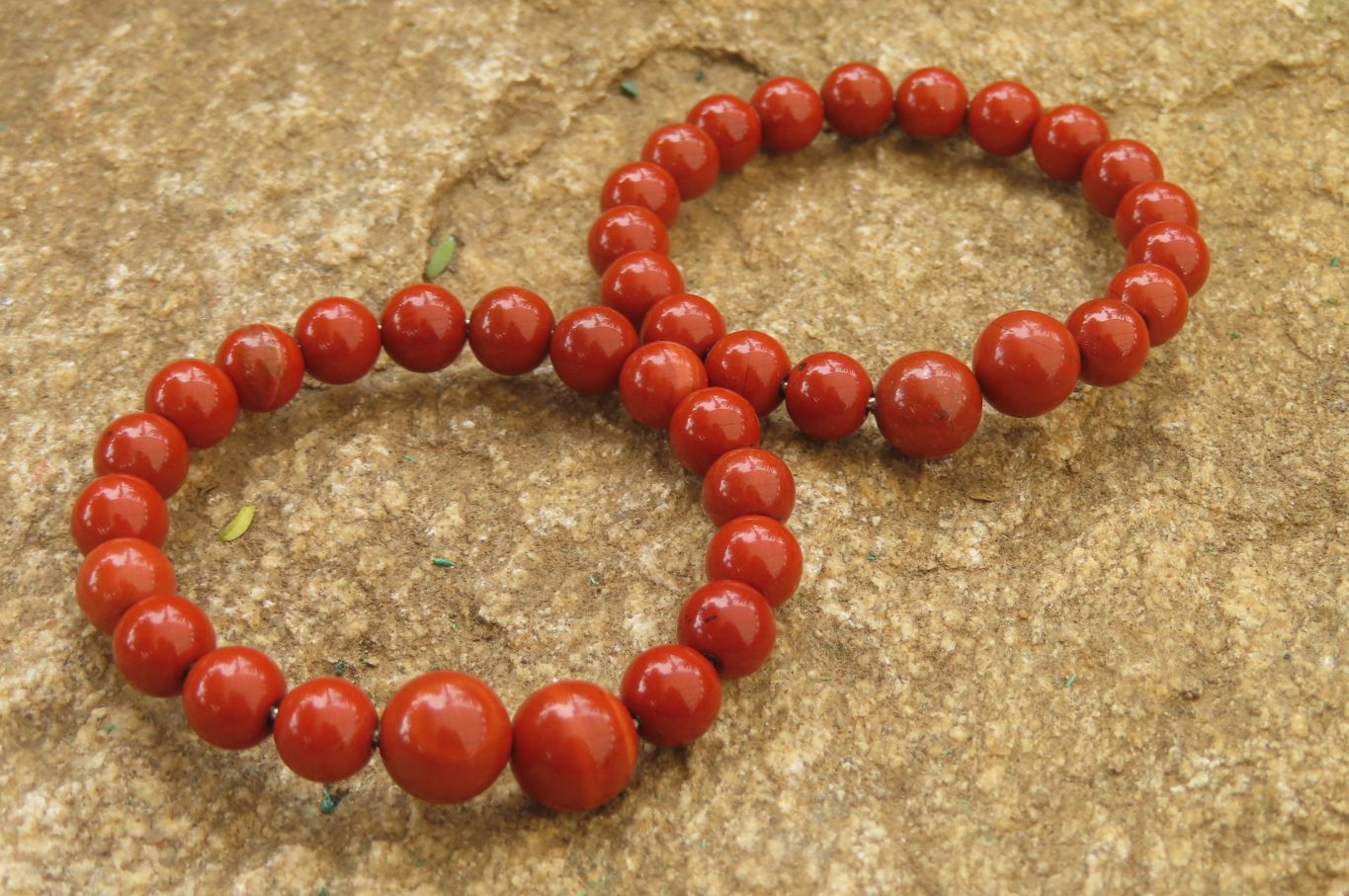Polished Red Jasper Beaded Clip On Bracelet - Sold Per Item - From South Africa - Toprock Gemstones and Minerals 