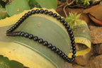 Polished Black Onyx Ball Shaped Beaded Necklace - Sold per Item - From Swaziland - Toprock Gemstones and Minerals 