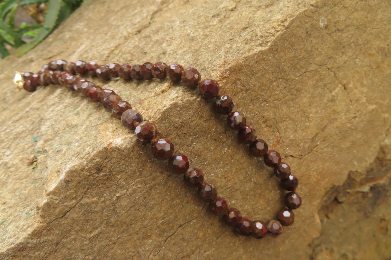 Polished Rainbow Jasper Faceted Bead Necklace - Sold Per Item - From Madagascar - Toprock Gemstones and Minerals 