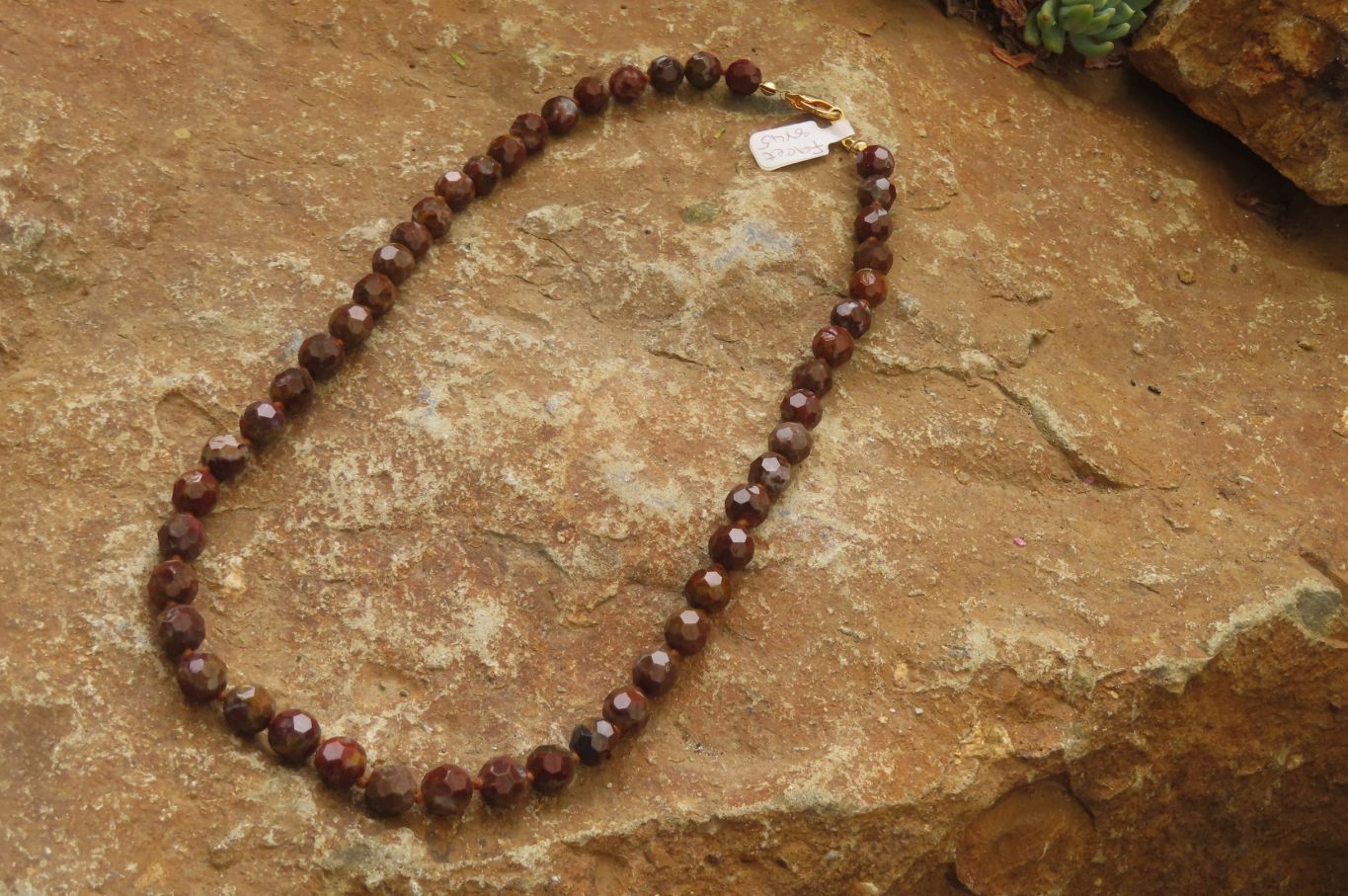 Polished Rainbow Jasper Faceted Bead Necklace - Sold Per Item - From Madagascar - Toprock Gemstones and Minerals 