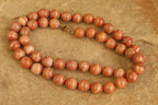 Polished Banded Red Jasper Ball Shaped Bead Necklace - Sold Per Item - From Namibia - Toprock Gemstones and Minerals 