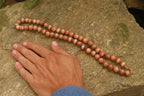 Polished Banded Red Jasper Ball Shaped Bead Necklace - Sold Per Item - From Namibia - Toprock Gemstones and Minerals 