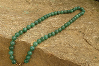 Polished Large Aventurine Ball Shaped Bead Necklace - Sold Per Item - From Zimbabwe - Toprock Gemstones and Minerals 