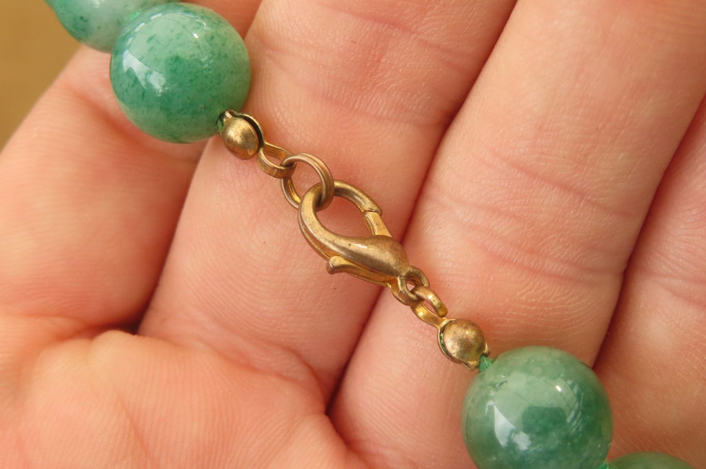 Polished Large Aventurine Ball Shaped Bead Necklace - Sold Per Item - From Zimbabwe - Toprock Gemstones and Minerals 