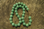 Polished Aventurine Ball Shaped Bead Necklace - Sold Per Item - From Zimbabwe - Toprock Gemstones and Minerals 