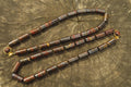 Polished Banded Tiger Iron Jasper Cylinder Shaped Bead Necklace  - Sold Per Item - From Australia - Toprock Gemstones and Minerals 