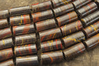 Polished Banded Tiger Iron Jasper Cylinder Shaped Bead Necklace  - Sold Per Item - From Australia - Toprock Gemstones and Minerals 