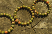 Polished Unakite Clip On Beaded Bracelet - Sold Per Item - From South Africa - Toprock Gemstones and Minerals 