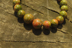 Polished Unakite Clip On Beaded Bracelet - Sold Per Item - From South Africa - Toprock Gemstones and Minerals 