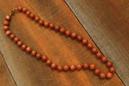 Polished Copper Sunstone Ball Shaped Beaded Necklace  - sold per Item - From India - Toprock Gemstones and Minerals 