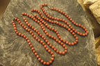 Polished Copper Sunstone Ball Shaped Beaded Necklace  - sold per Item - From India - Toprock Gemstones and Minerals 