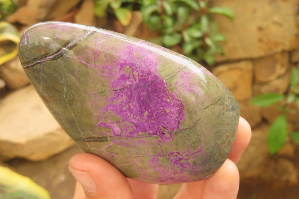 Polished Stichtite Standing Free Forms x 6 From Barberton, South Africa - Toprock Gemstones and Minerals 