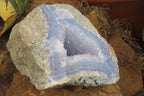 Natural Blue Lace Agate Geode Specimens x 3 From Nsanje, Malawi - Toprock Gemstones and Minerals 