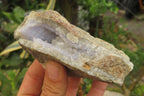 Natural Blue Lace Agate Geode Specimens x 3 From Nsanje, Malawi - Toprock Gemstones and Minerals 