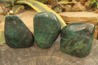 Polished Ruby Corundum In Chrome Verdite Standing Free Forms x 6 From Zimbabwe - Toprock Gemstones and Minerals 