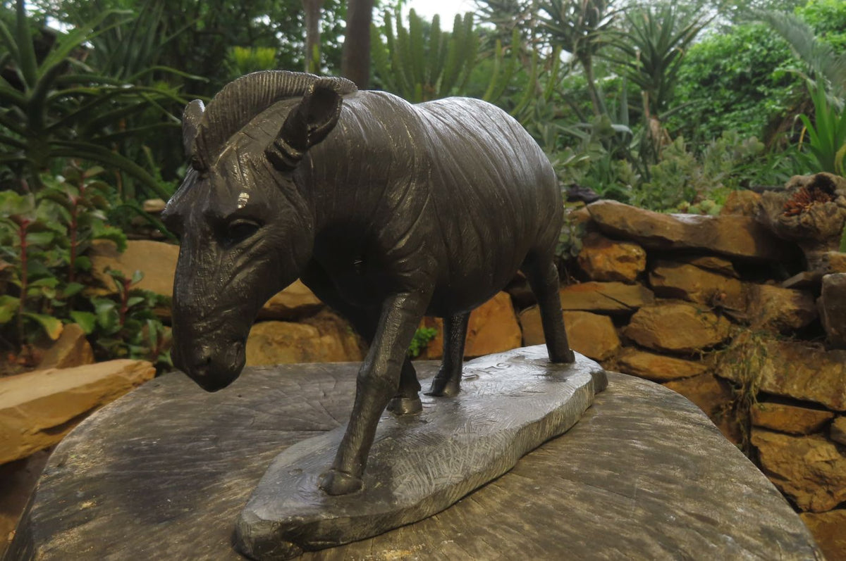 Hand Made Wonder Stone Zebra Carving x 1 From Zimbabwe - Toprock Gemstones and Minerals 