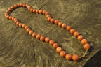 Polished Brown Jasper Ball Shaped Bead Necklace - Sold Per Item - From Madagascar - Toprock Gemstones and Minerals 