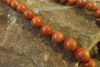 Polished Brown Jasper Ball Shaped Bead Necklace - Sold Per Item - From Madagascar - Toprock Gemstones and Minerals 